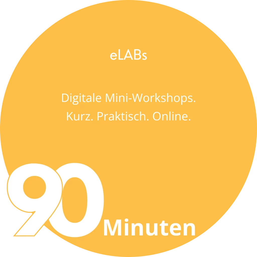 eLABs. Digitale Mini-Workshops für Trainer und Coaches. 90 Minuten.